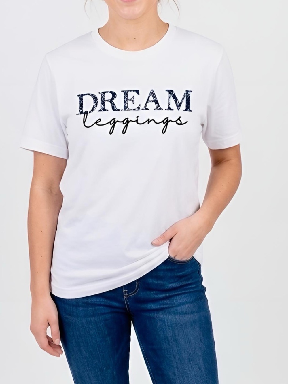 NEXT LEVEL APPAREL 100% Cotton White Short Sleeve Tee Graphic T-Shirt Top